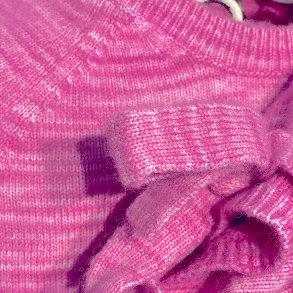J.Crew pink collection tie sleeve sweater - Picture 5 of 7
